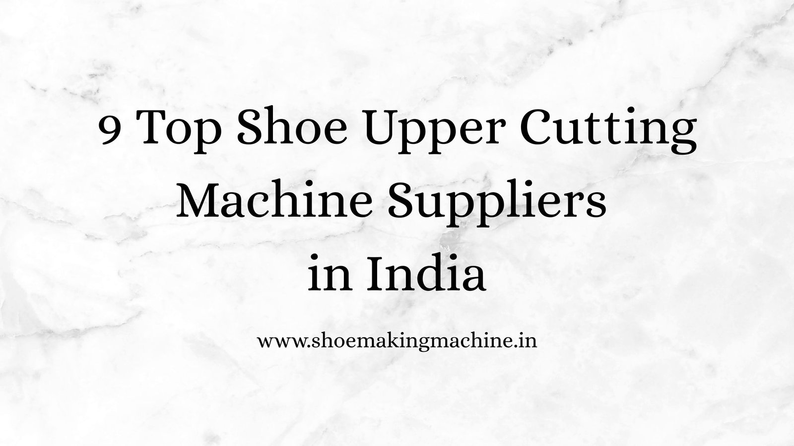 Shoe Making Machine Manufacturer