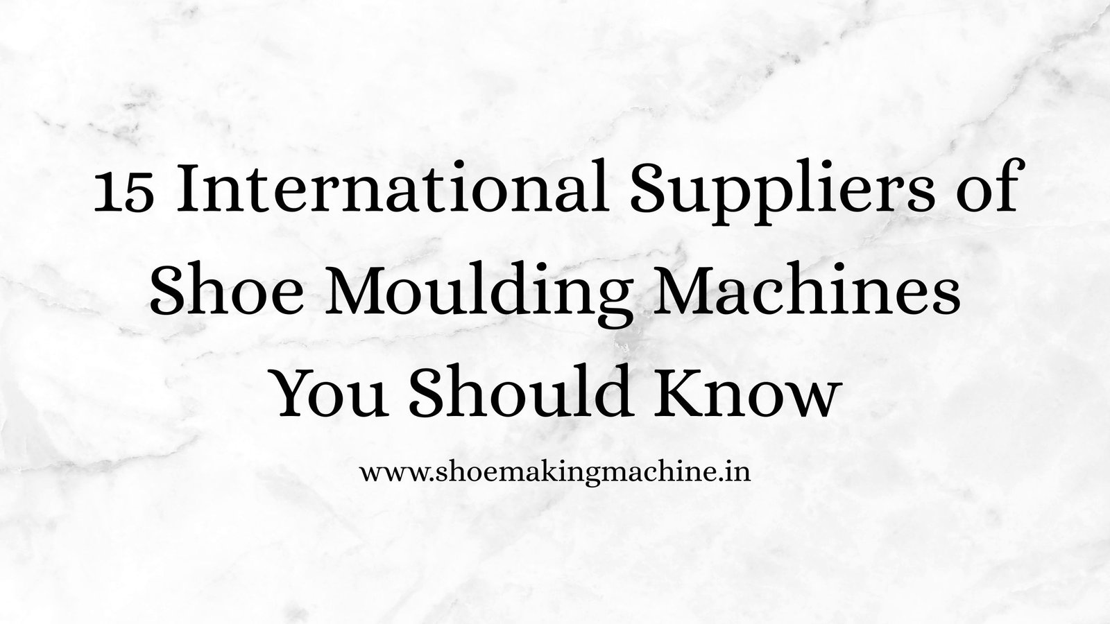 Shoe Making Machine Manufacturer