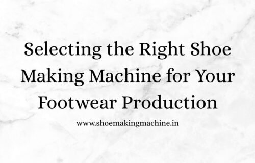 Shoe Making Machine Manufacturer