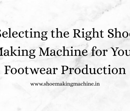 Shoe Making Machine Manufacturer