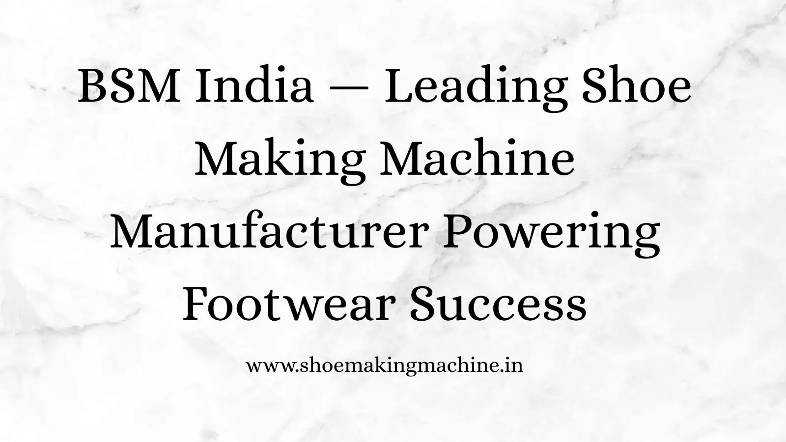 Shoe Making Machine Manufacturer