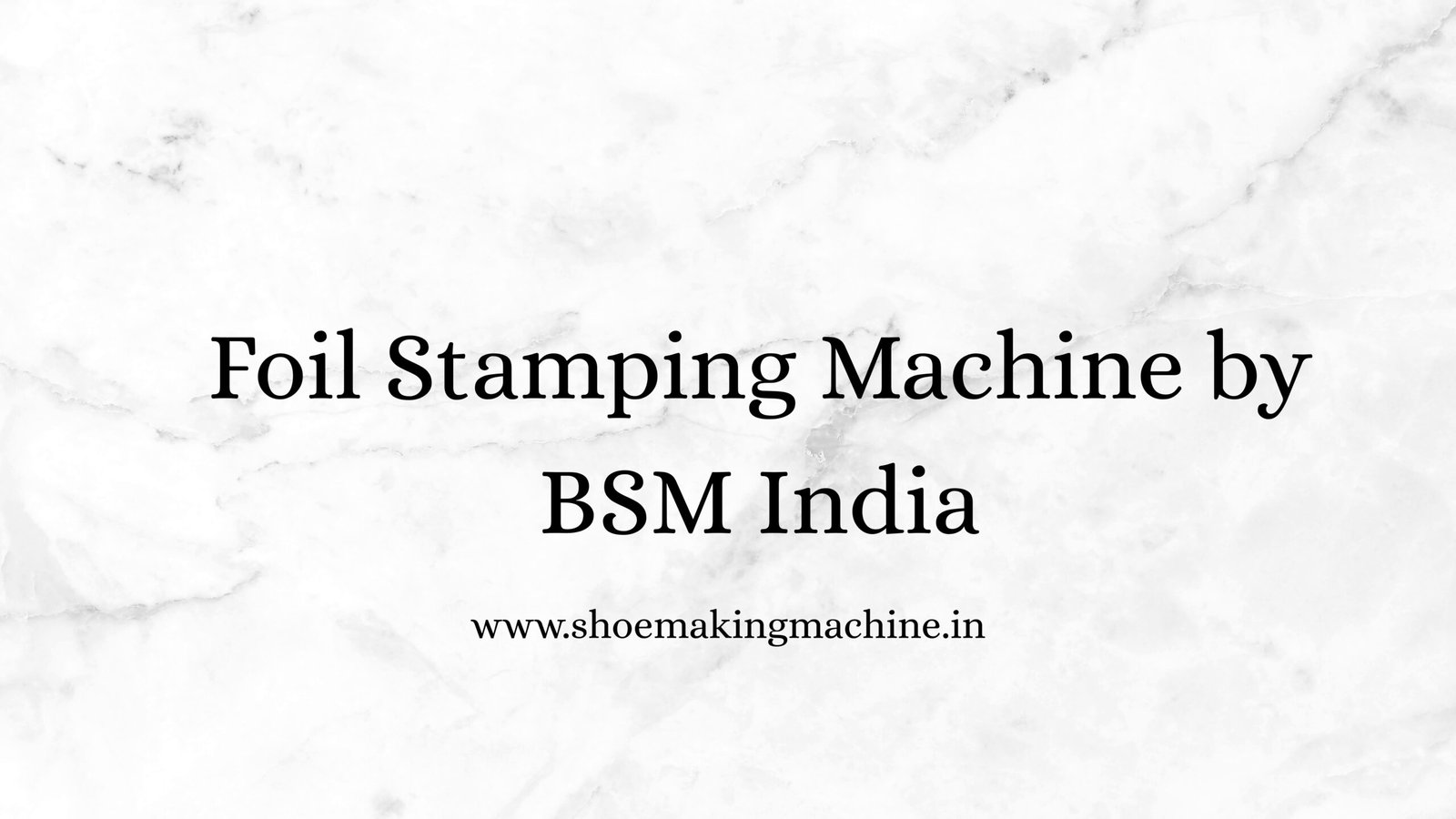 Foil Stamping Machine by BSM India