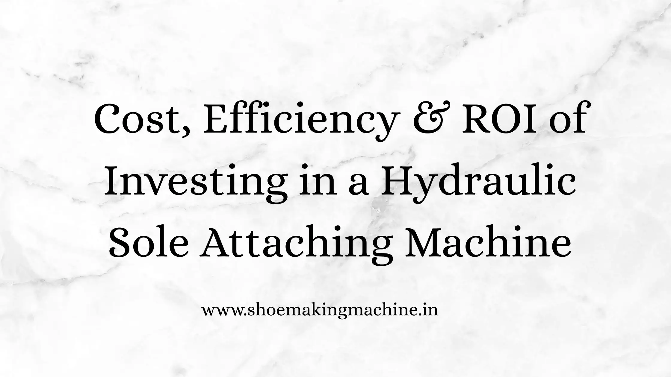 Sole Attaching Machine